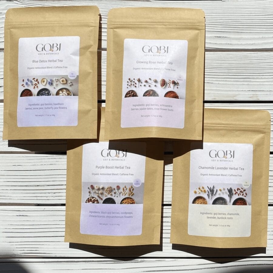 Goji Herbal Tea Variety Pack - Individual Tea Sachets