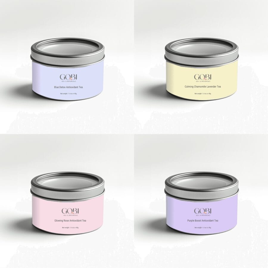 Goji Tea Variety Pack - Loose Leaf With A Free Tea Infuser